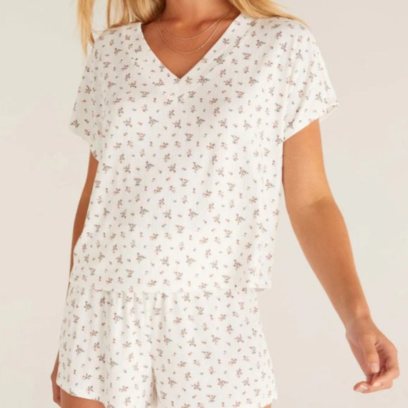 Z Supply Tops Ditsy Floral Silky Pointelle Poshmark